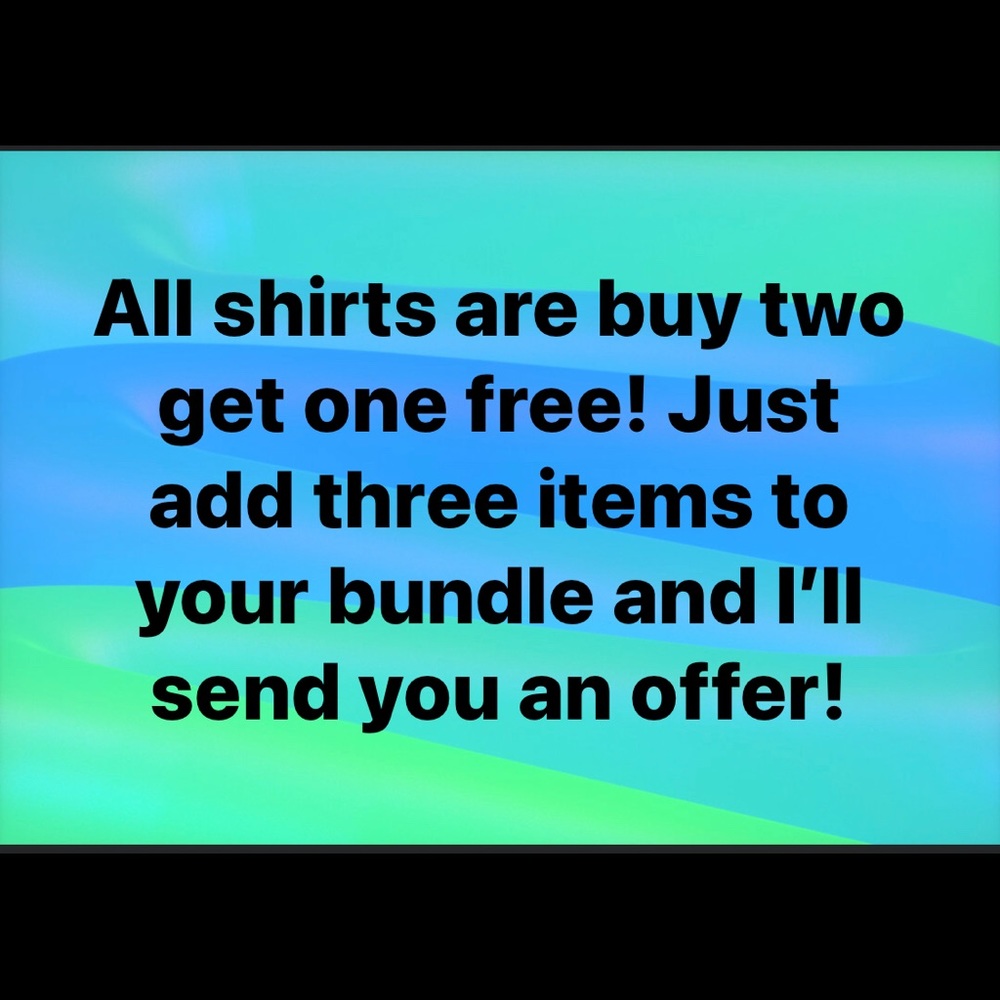 Shirts are buy two get one free